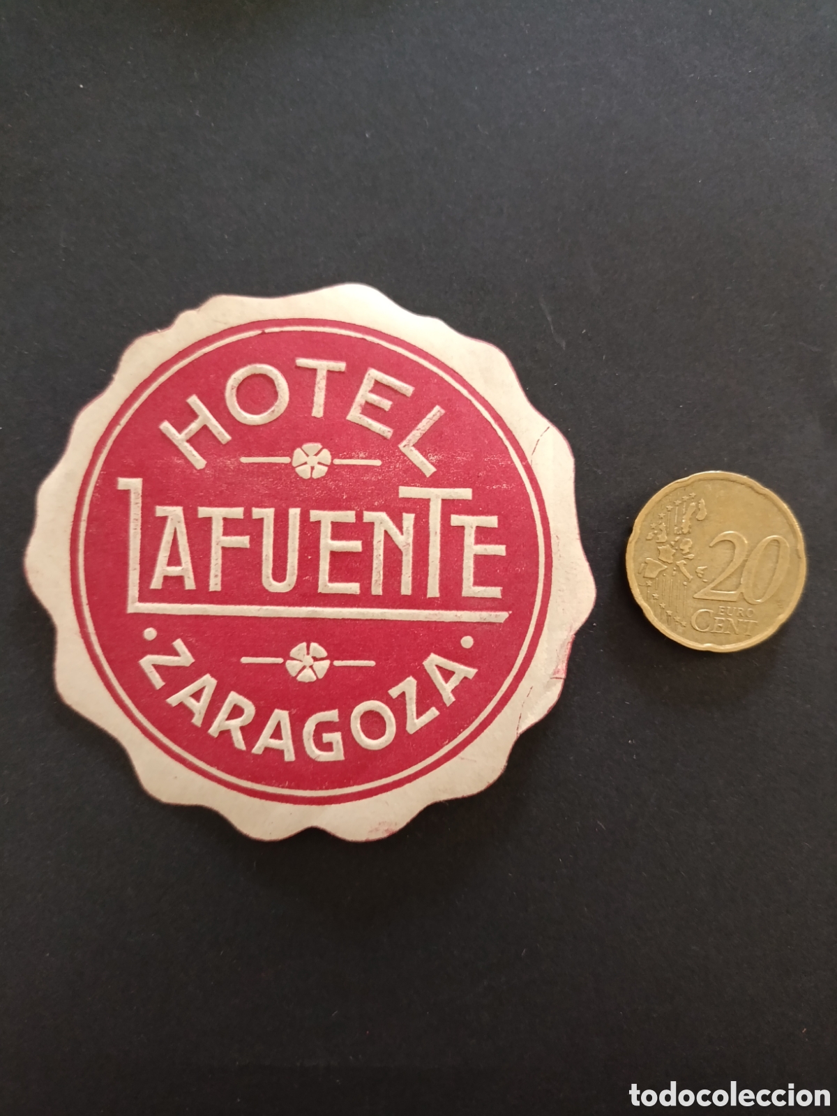 Etiquetas antiguas: HOTEL LAFUENTE [ ZARAGOZA ETIQUETAS A&Ntilde;OS 40-50 ]