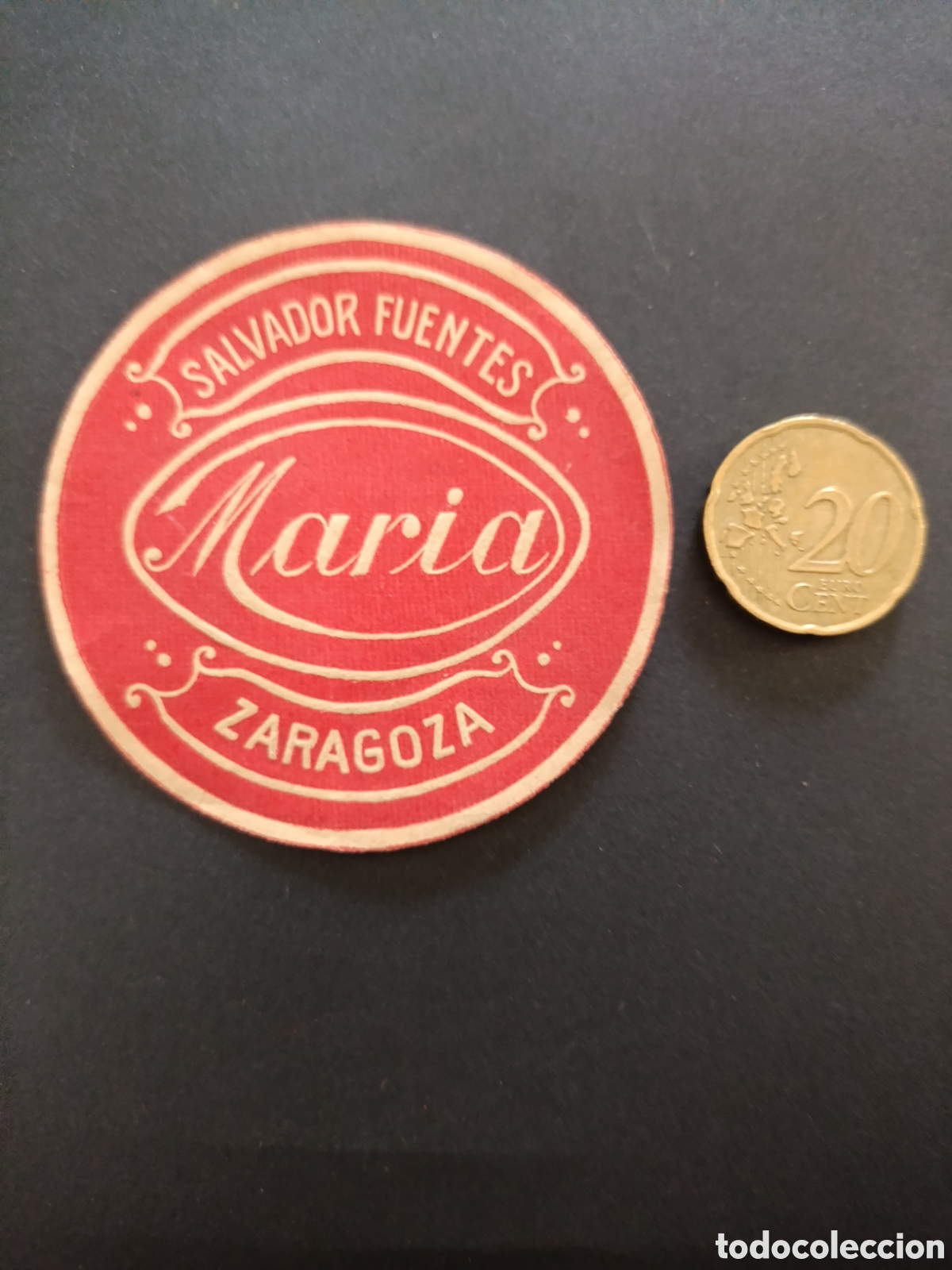 Etiquetas antiguas: SALVADOR FUENTES MARIA [ ZARAGOZA ETIQUETAS A&Ntilde;OS 40-50 ]