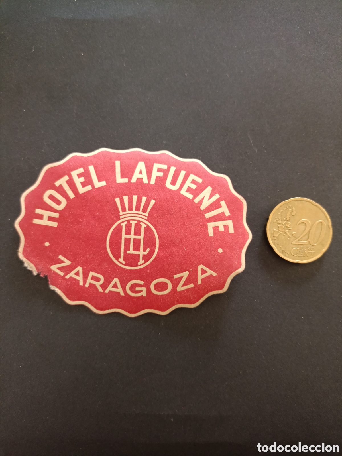 Etiquetas antiguas: HOTEL LAFUENTE [ ZARAGOZA ETIQUETAS A&Ntilde;OS 40-50 ]