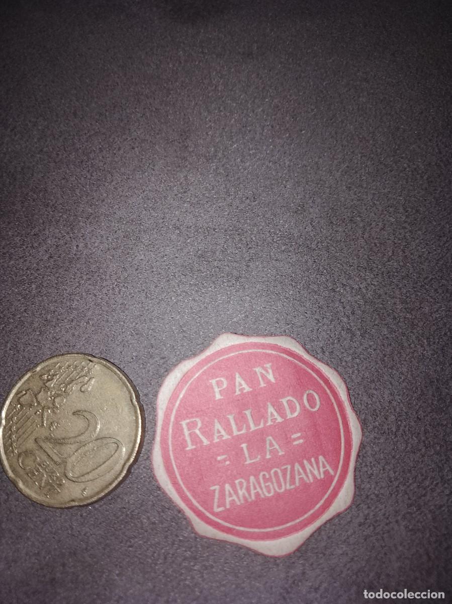 Etiquetas antiguas: Etiqueta a&ntilde;os 40 50 pan rallado la zaragozana