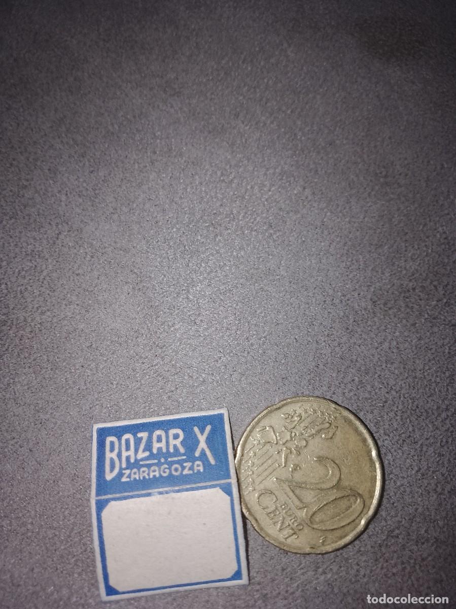 Etiquetas antiguas: Etiqueta a&ntilde;os 40 50 bazar x Zaragoza