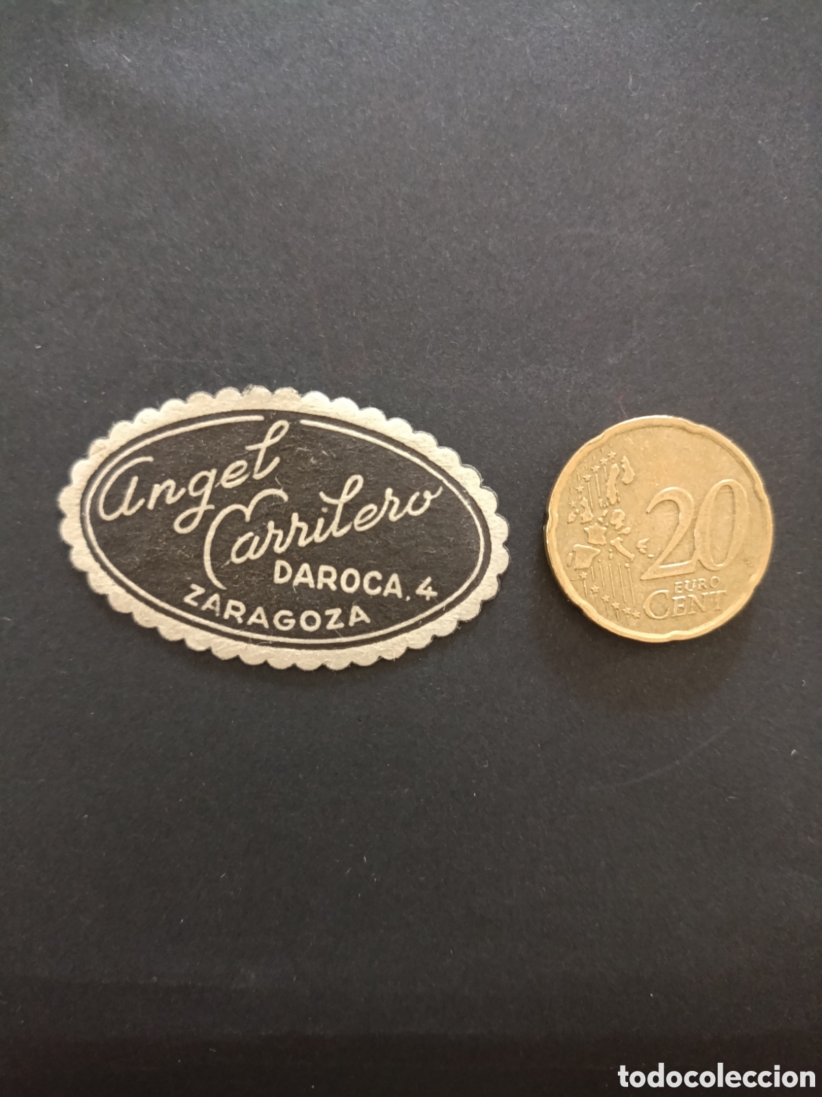 Etiquetas antiguas: ANGEL CARRILERO [ ZARAGOZA ETIQUETAS A&Ntilde;OS 40-50 ]