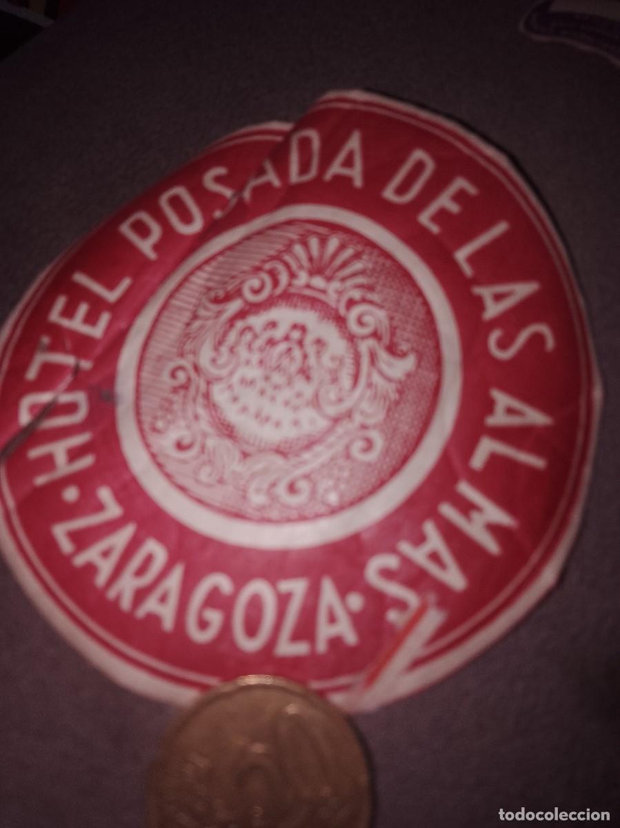 Etiquetas antiguas: Etiqueta a&ntilde;os 40 50 hotel posada
