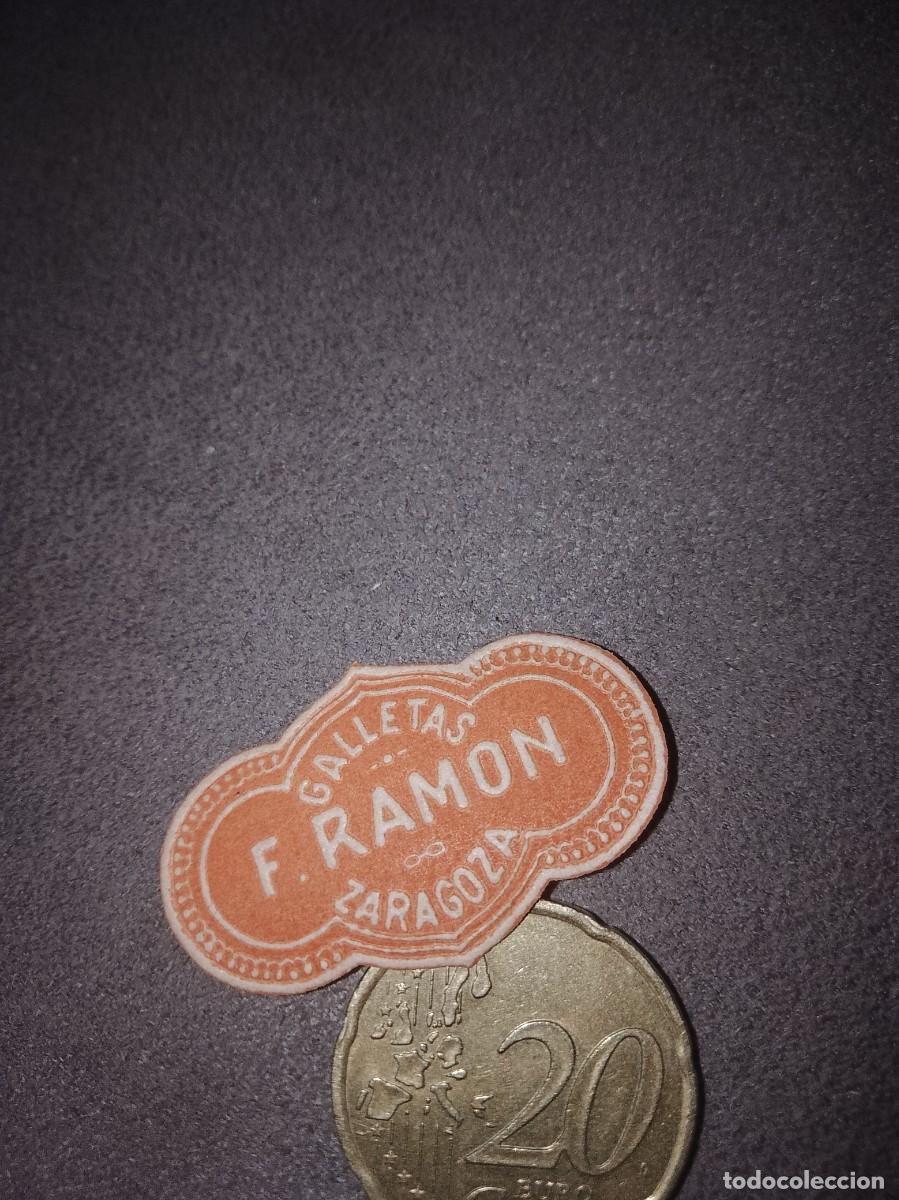 Etiquetas antiguas: Etiqueta a&ntilde;os 40 50 galletas f.ramon Zaragoza