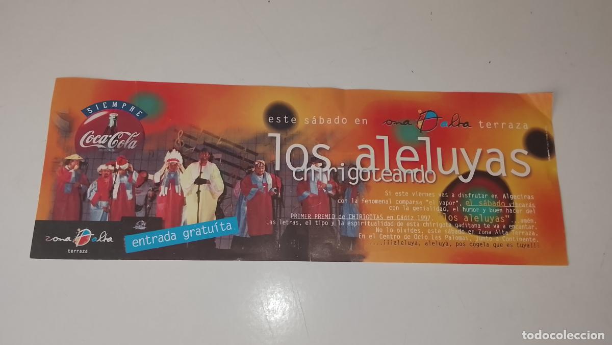 Etiquetas antiguas: GRAN ENTRADA CARNAVAL DE CADIZ LOS ALELUYAS COCA COLA CHIRIGOTA COMPARSA EL VAPOR ALGECIRAS