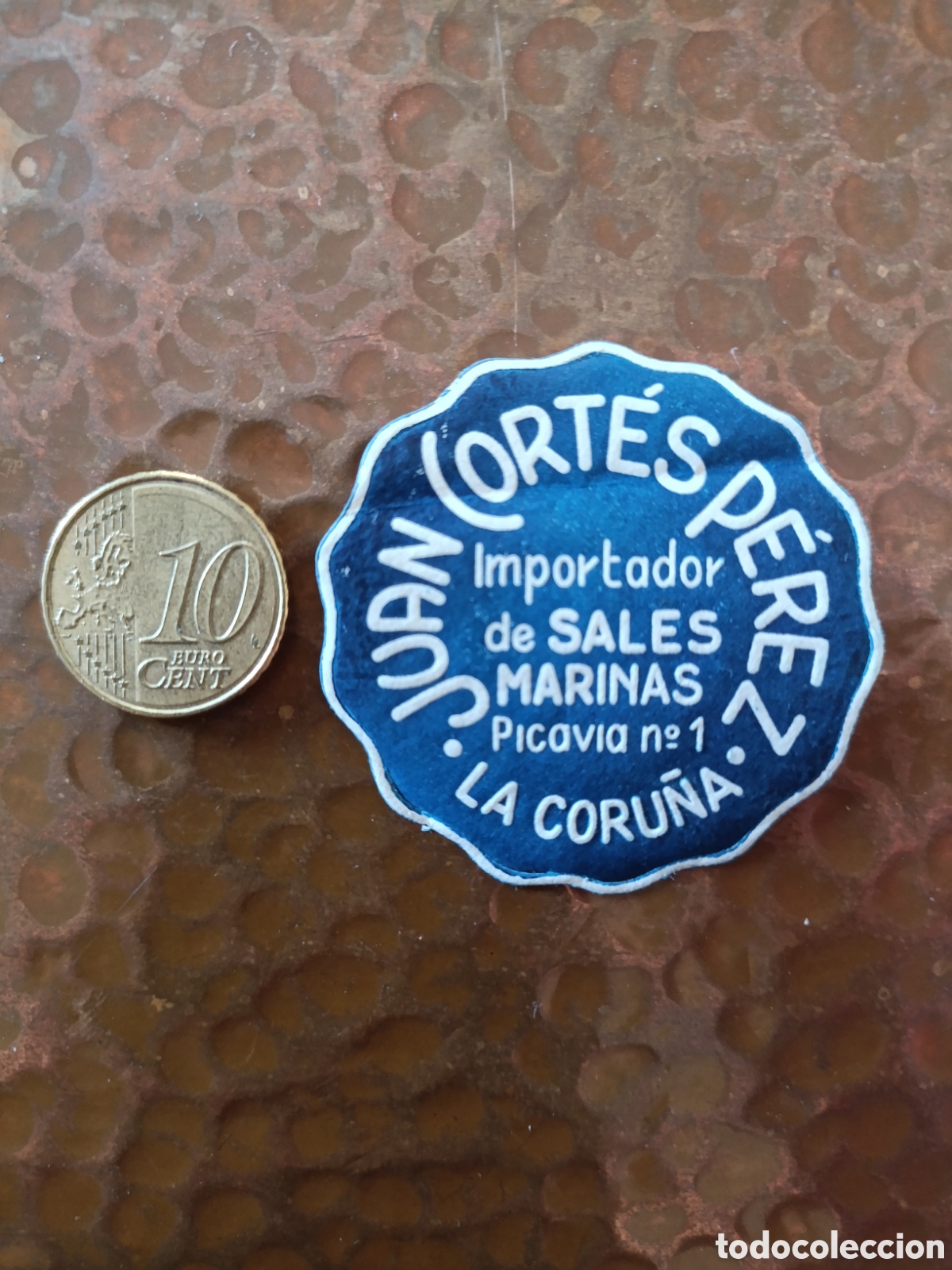 Etiquetas antiguas: JUAN CORT&Eacute;S P&Eacute;REZ IMPORTADOS DE SALES MINERALES LA CORU&Ntilde;A [ ETIQUETAS A&Ntilde;OS 40-50 ]