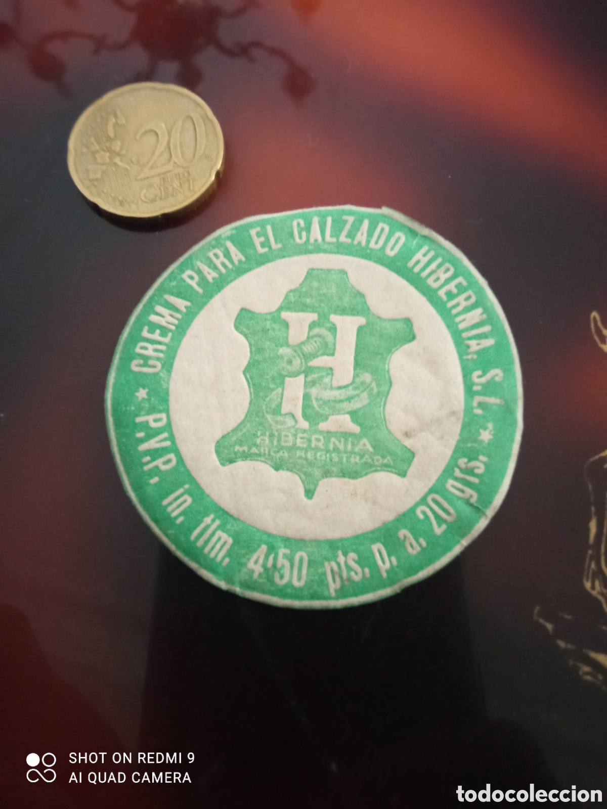 Etiquetas antiguas: Corona para el calzado hibernia (etiqueta A&ntilde;os 50 60)