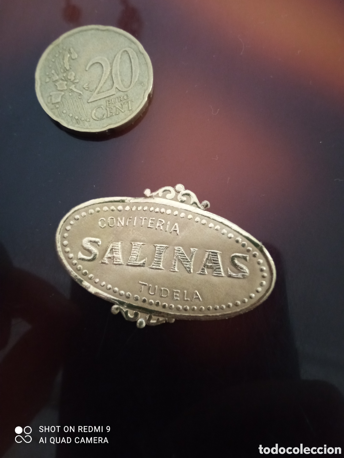 Etiquetas antiguas: Confiter&iacute;a Salinas Tudela (etiqueta A&ntilde;os 50 60)