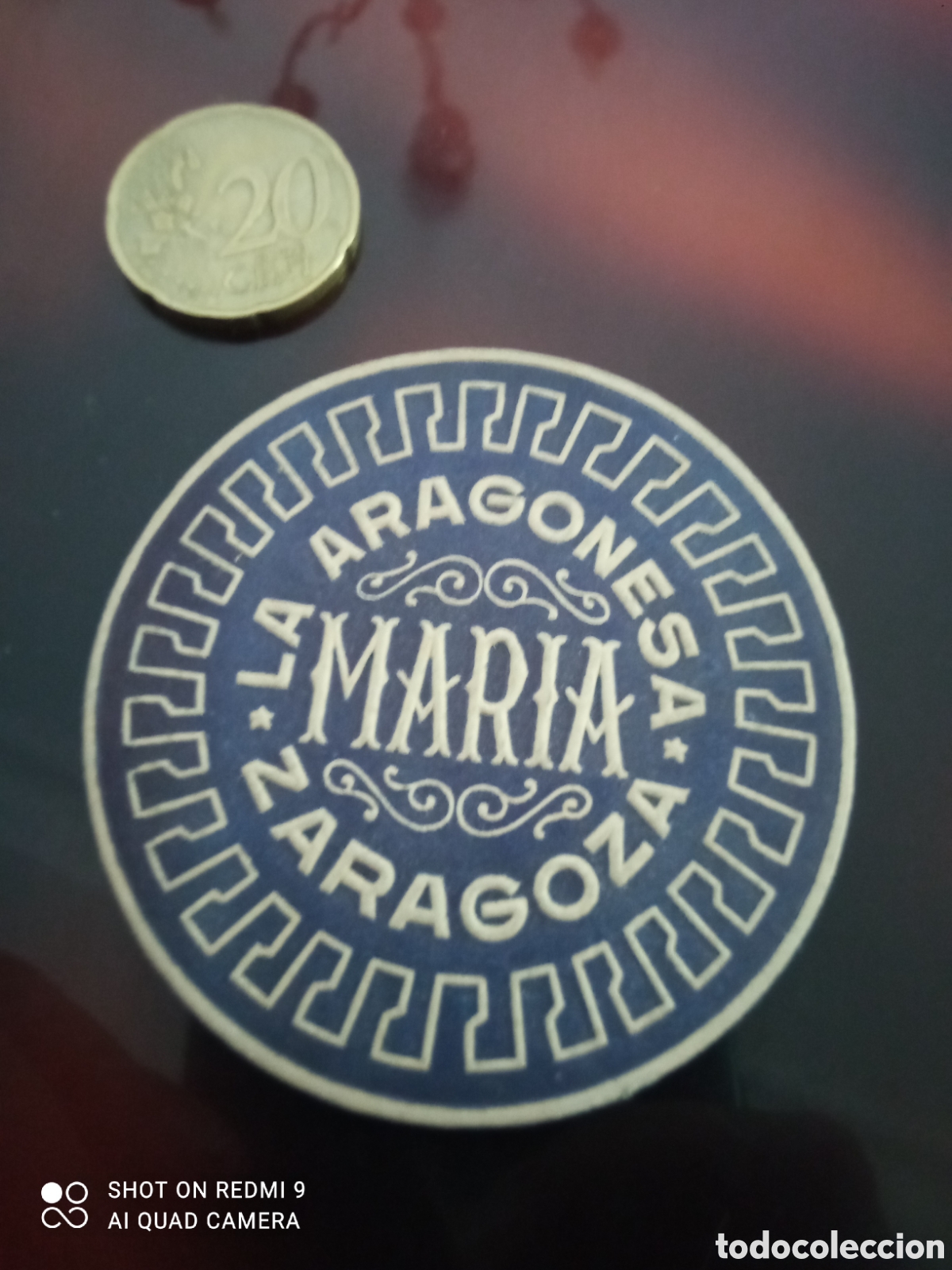 Etiquetas antiguas: La aragonesa Mar&iacute;a Zaragoza (etiquetas a&ntilde;os 50 60)
