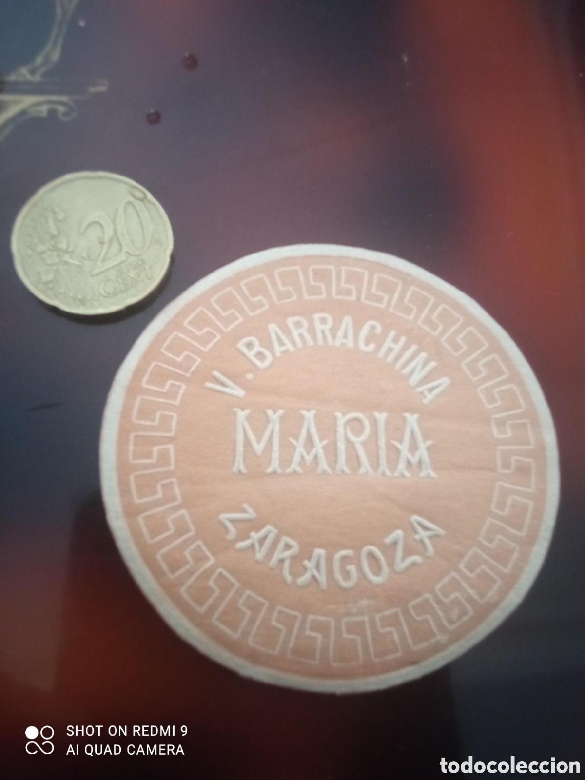Etiquetas antiguas: V barrachina Mar&iacute;a Zaragoza (etiquetas a&ntilde;os 50 60)