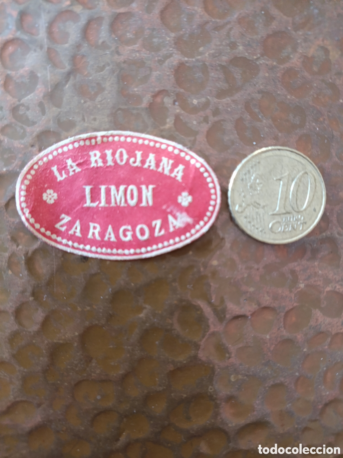 Etiquetas antiguas: LA RIOJANA LIMON ZARAGOZA [ ETIQUETAS A&Ntilde;OS 40-50 ]
