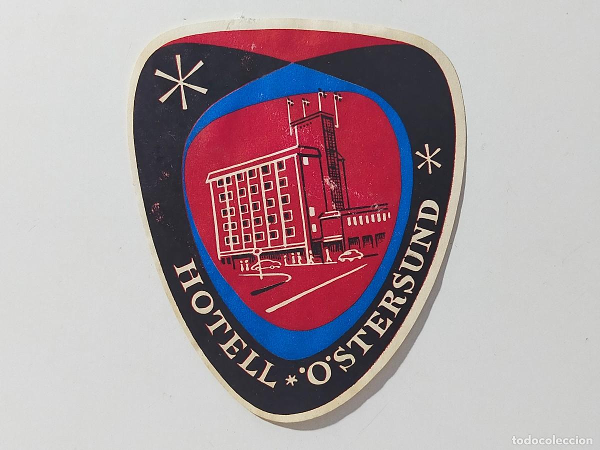 Etiquetas antiguas: Etiqueta original Hotel: HOTELL OSTERSUND Ostersund (Suecia - Sweden)