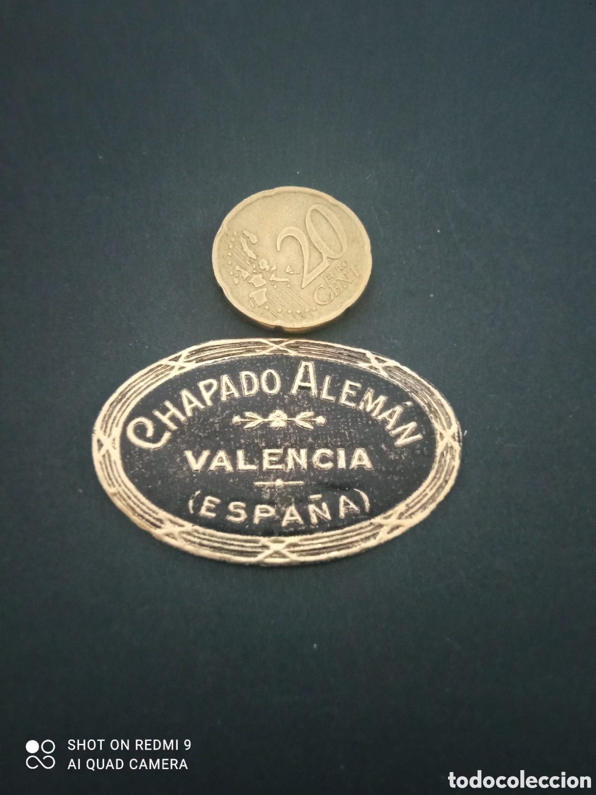 Etiquetas antiguas: Chapado alem&aacute;n valencia Espa&ntilde;a (etiquetas a&ntilde;os 50 60)