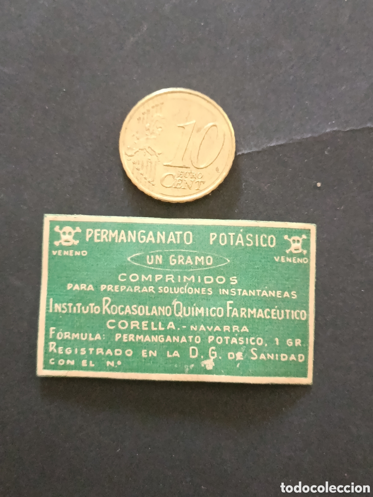 Etiquetas antiguas: PERMANGANATO POTASIO VENENO [ ETIQUETAS A&Ntilde;OS 40-50 ]