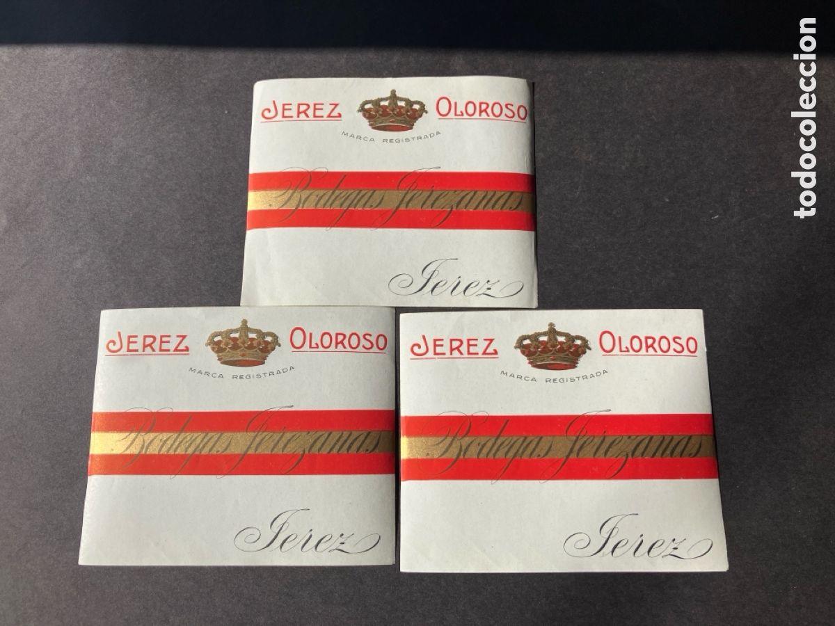 Etiquetas antiguas: Etiqueta Jerez Oloroso Bodegas Jerezanas Jerez