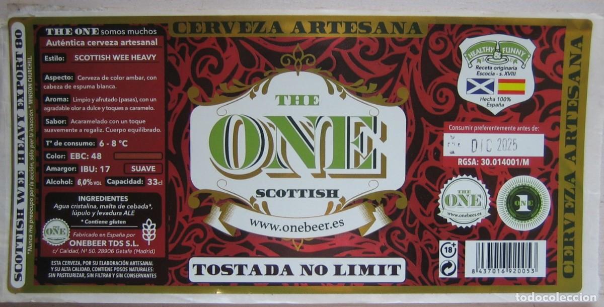 Etiquetas antiguas: Etiqueta cerveza artesana