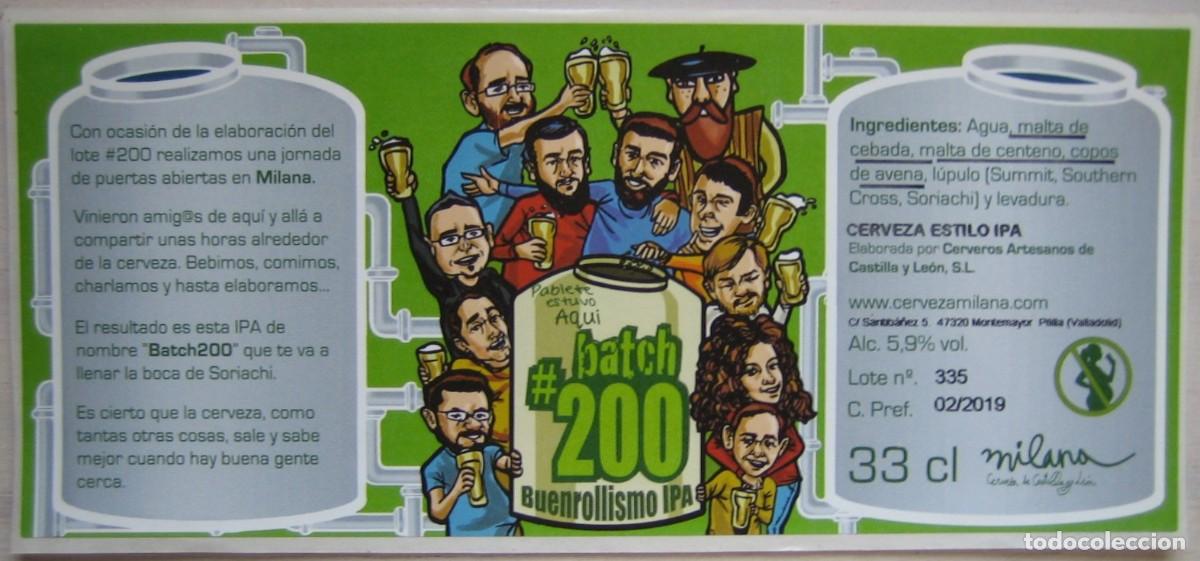Etiquetas antiguas: Etiqueta cerveza artesana