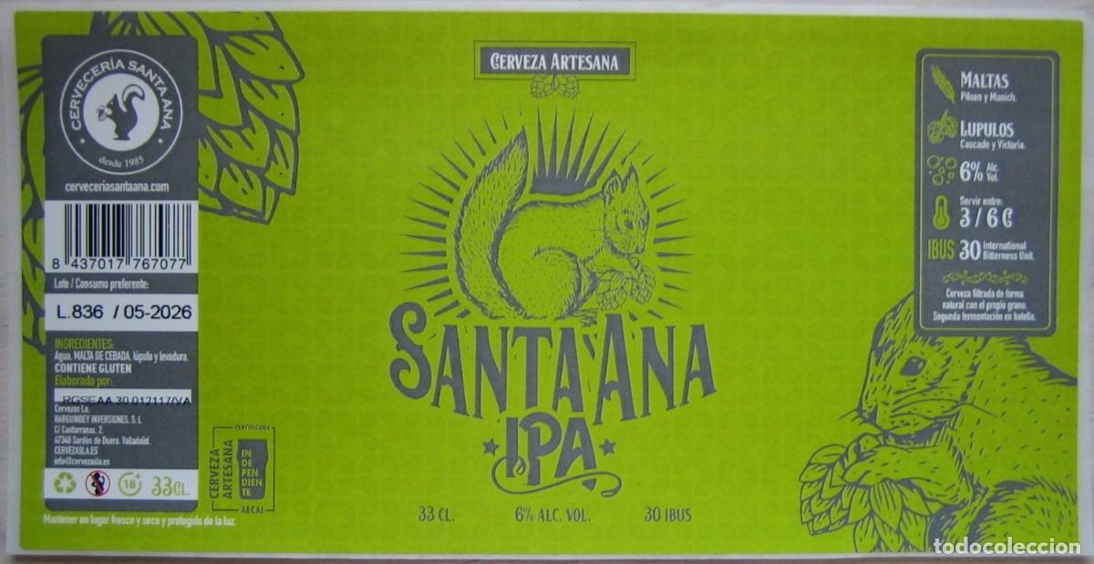 Etiquetas antiguas: Etiqueta cerveza artesana