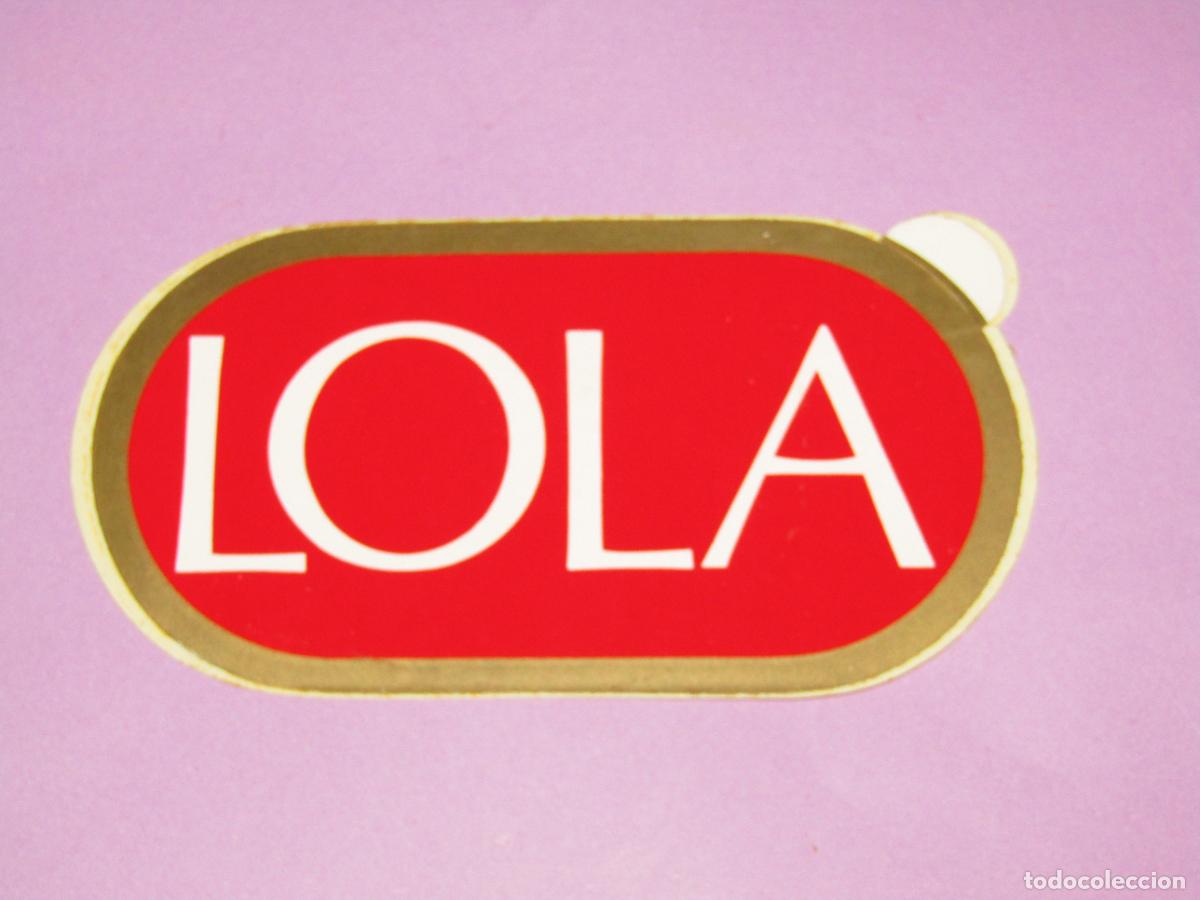 Etiquetas antiguas: Antigua Etiqueta Adhesiva Publicidad de Cigarrillos LOLA