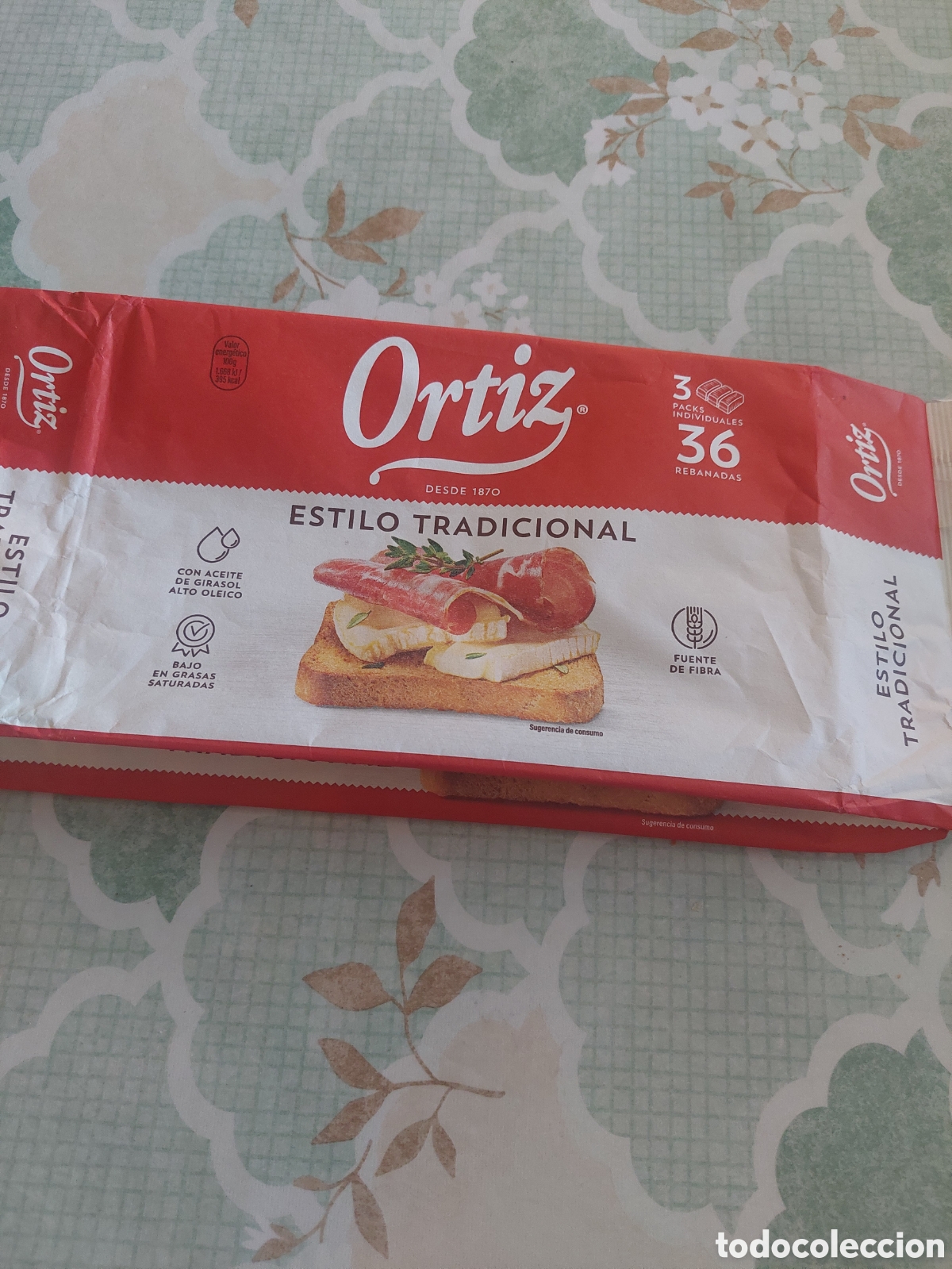 Etiquetas antiguas: EMBOLTORIO ETIQUETA ORTIZ ESTILO TRADICIONAL 350 g