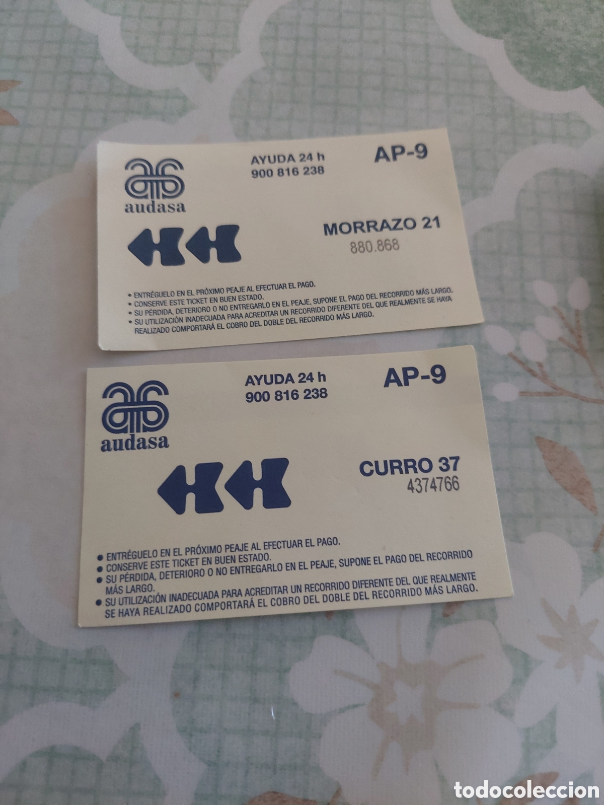 Etiquetas antiguas: AUDASA AUTOVIA TIKET MORRAZO 21/CURRO 37 ETIQUETAS