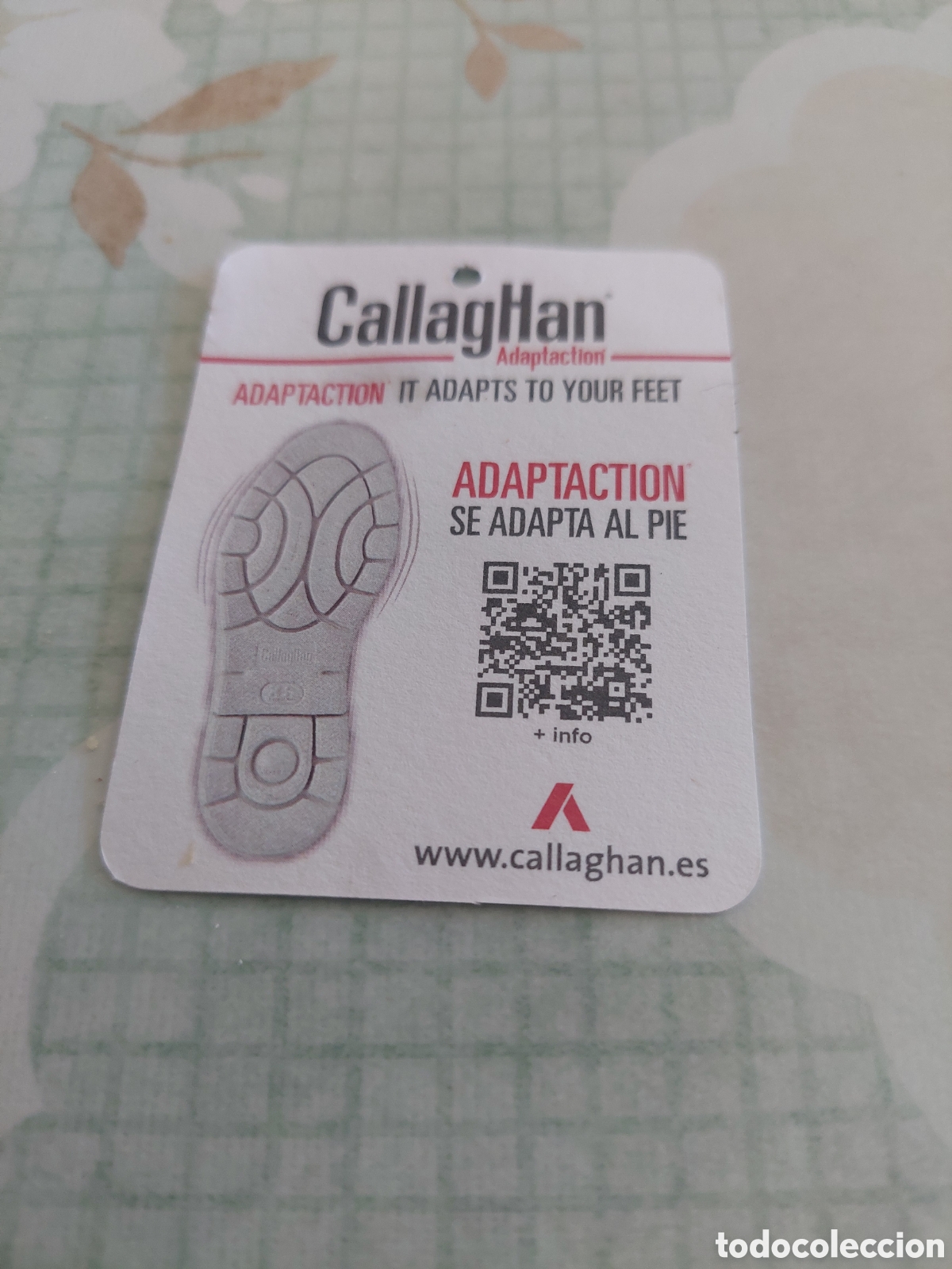 Etiquetas antiguas: ETIQUETA CALLAGHAN ZAPATOS MODA