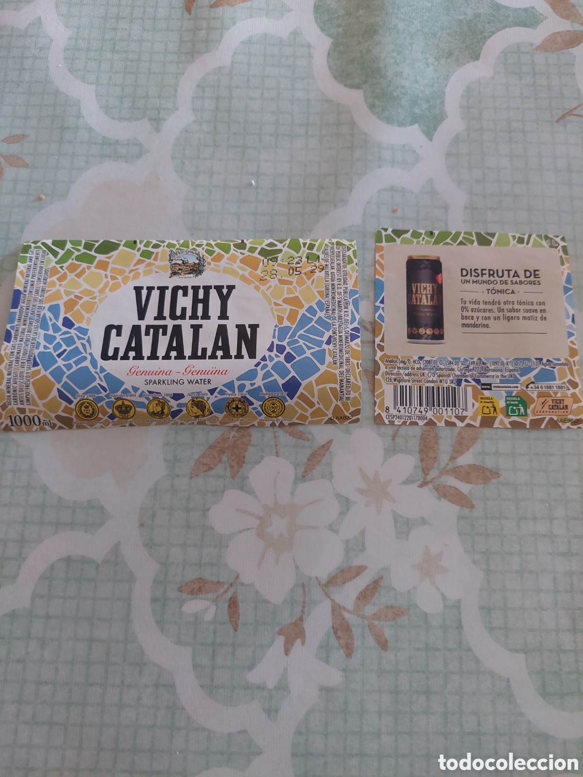 Etiquetas antiguas: ETIQUETA VICHI CATALAN AGUA T&Oacute;NICA PUBLICIDAD