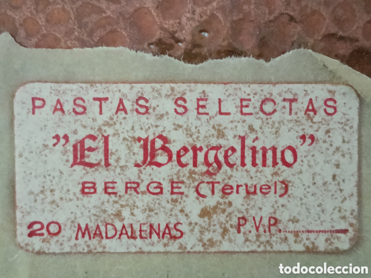 Etiquetas antiguas: PASTAS SELECTAS EL BERGELINO BERGUE TERUEL [ ETIQUETAS A&Ntilde;OS 40-50 ]