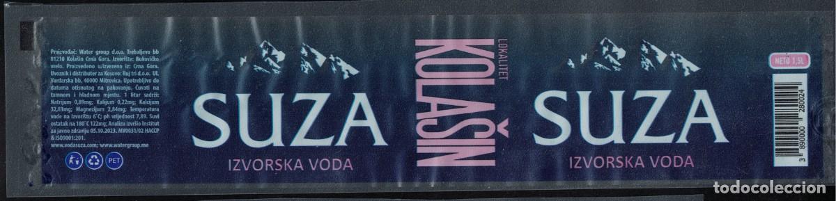 Etiquetas antiguas: Montenegro Etiquette Eau Source Suza RP642