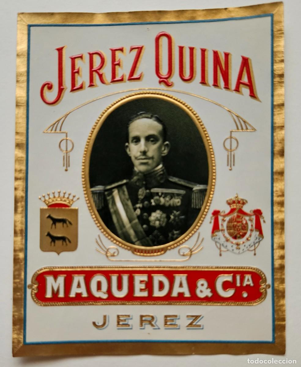 Etiquetas antiguas: Etiqueta Jerez Quina Maqueda & Cia.