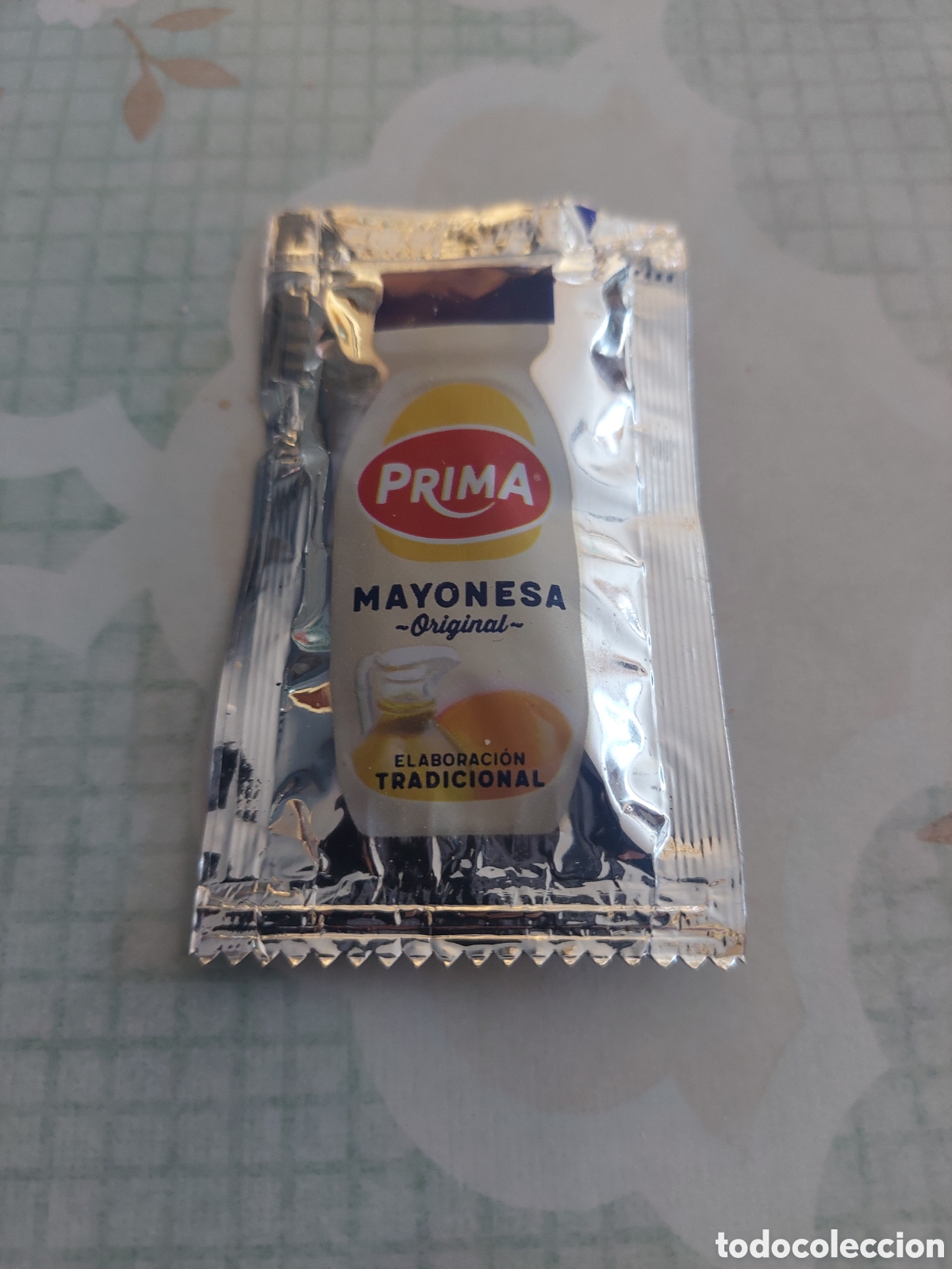 Etiquetas antiguas: PRIMA MAYONESA ORIGINAL LLENO EMBOLTORIO ETIQUETA
