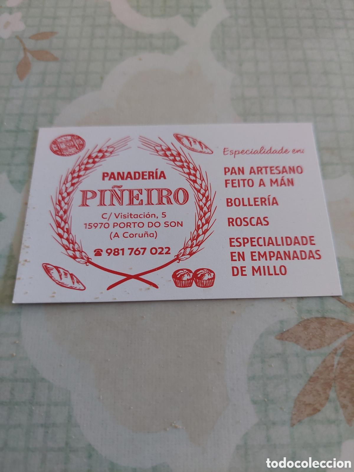 Etiquetas antiguas: TARJETA PANADER&Iacute;A PI&Ntilde;EIRO PORTOSON LA CORU&Ntilde;A