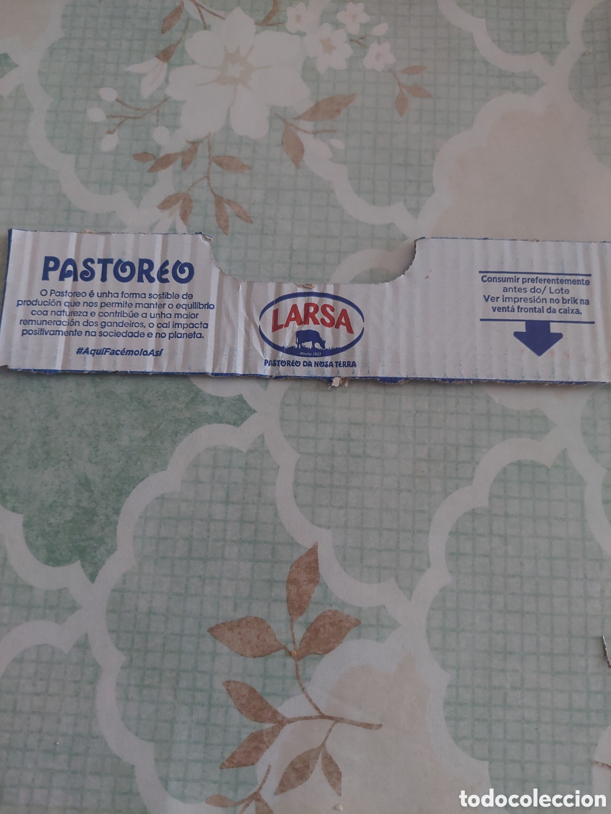 Etiquetas antiguas: ETIQUETA LARSA PASTOREO LECHE GALICIA