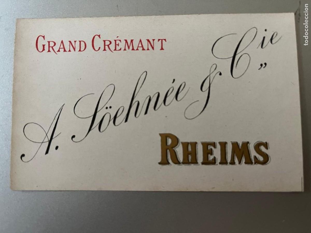 Etiquetas antiguas: etiqueta A. Soehn&eacute;e Rheims