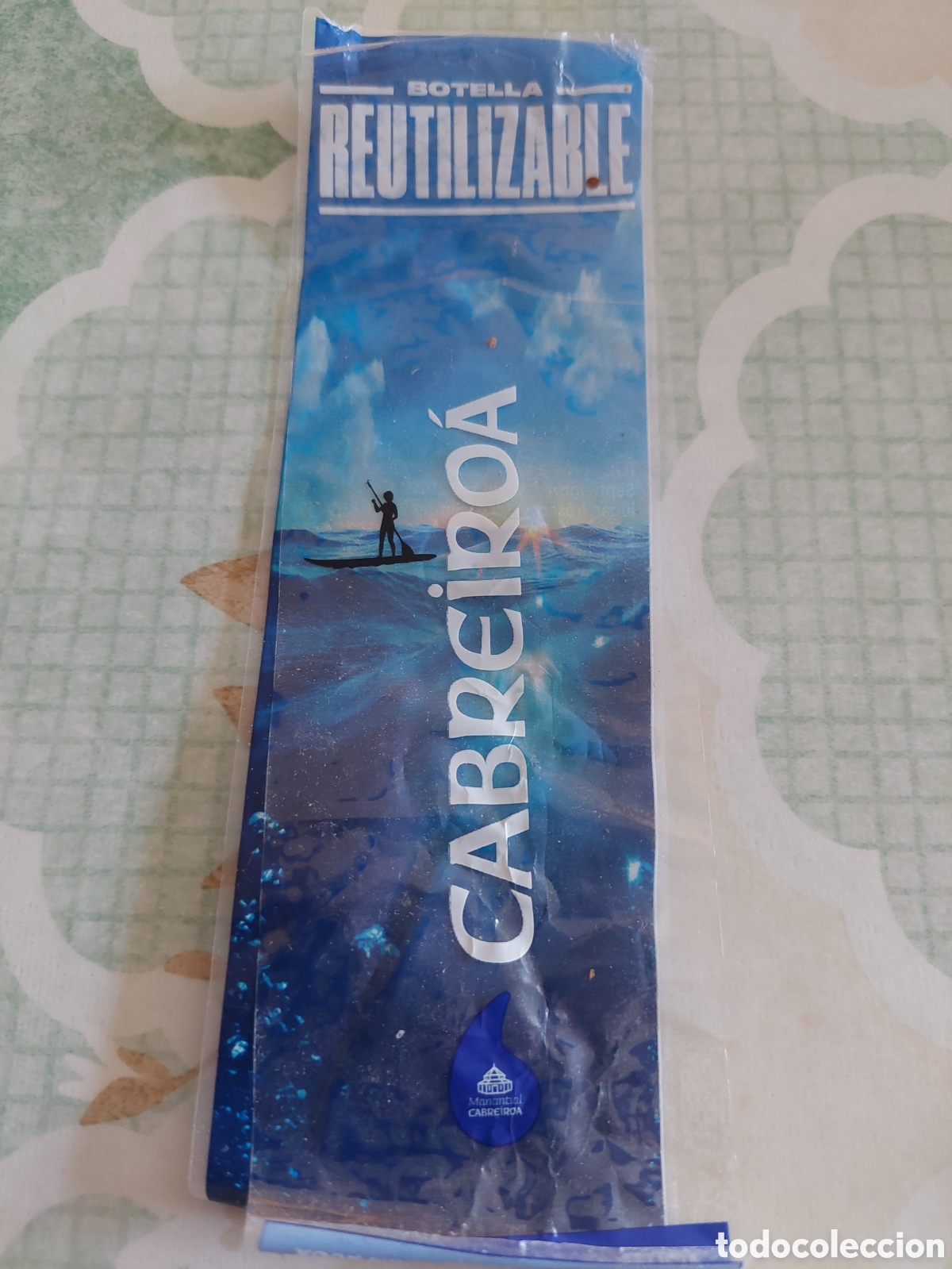 Etiquetas antiguas: REMO SOBRE TABLA DEPORTES NAUTICOS GALICIA ETIQUETA AGUA MINERAL NATURAL CABREIROA REUTILIZABLE