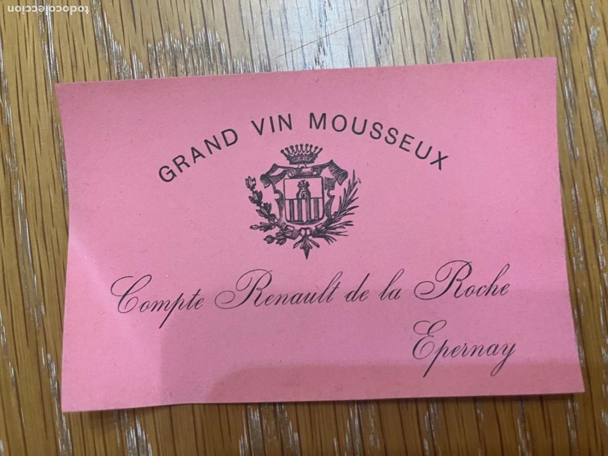Etiquetas antiguas: ETIQUETA GRAND VIN MOUSSEUX ESPA&Ntilde;A