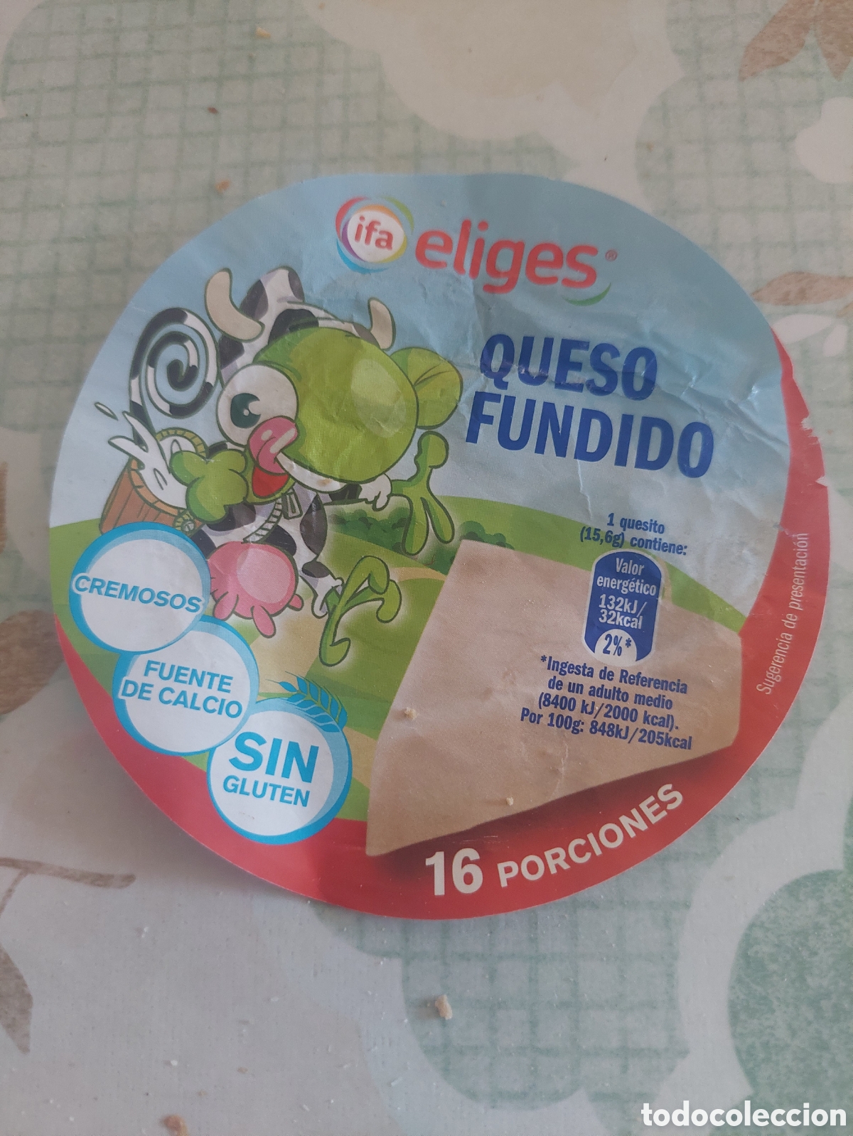 Etiquetas antiguas: Etiqueta ifa eliges QUESO FUNDIDO PORCIONES
