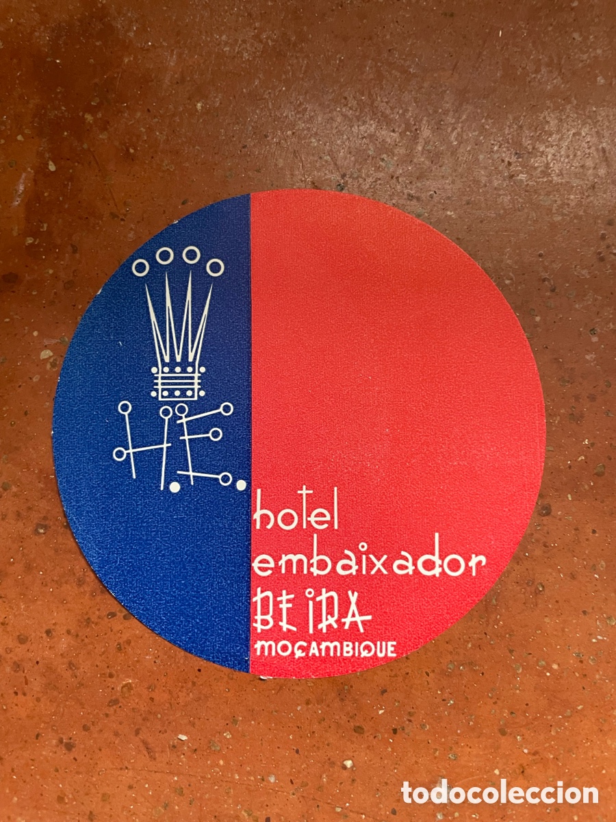 Etiquetas antiguas: Etiqueta Hotel Embaixador, di&aacute;metro 12 cm