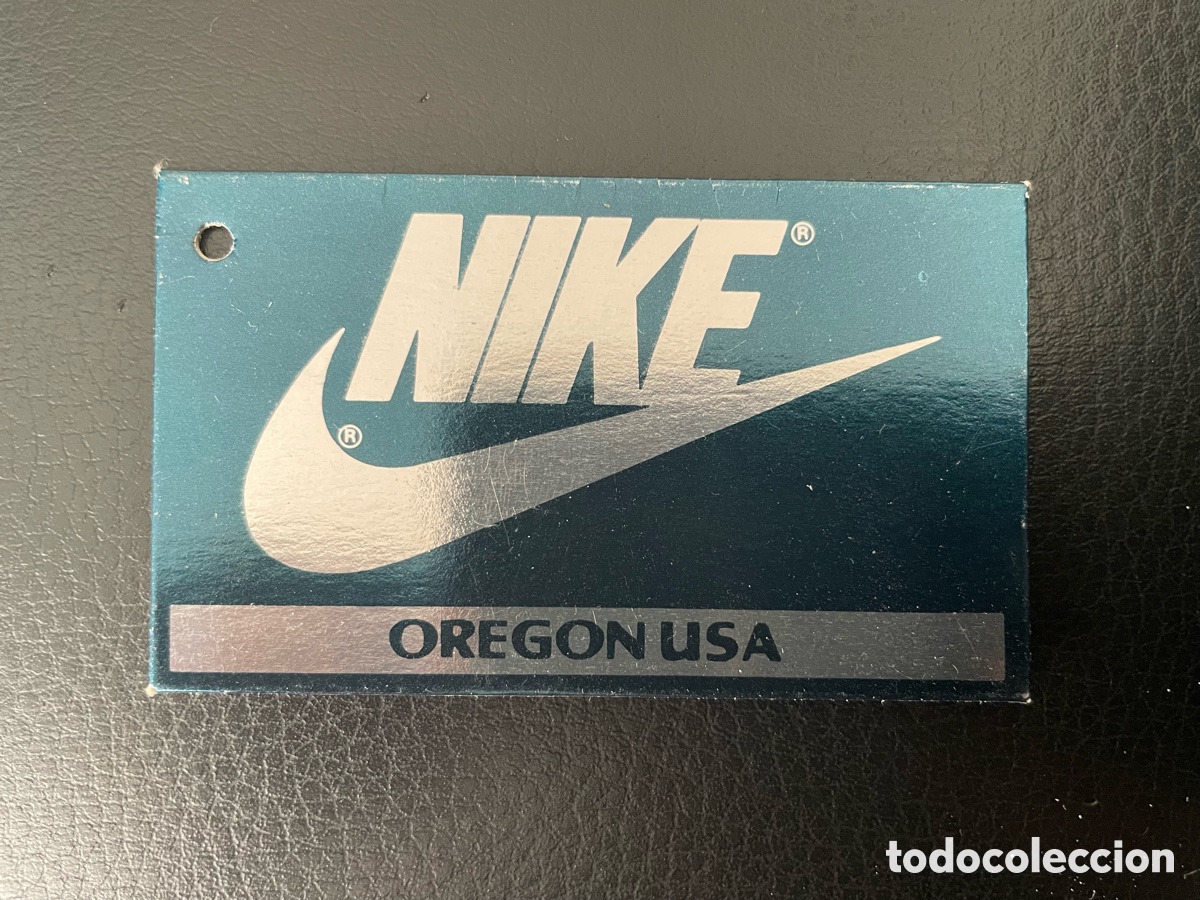 Etiquetas antiguas: nike oregon usa &ndash; antigua etiqueta colgante de cart&oacute;n vintage &ndash; swoosh