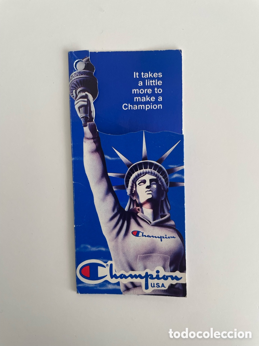 Etiquetas antiguas: etiqueta vintage champion u.s.a. art. 500706 talla m