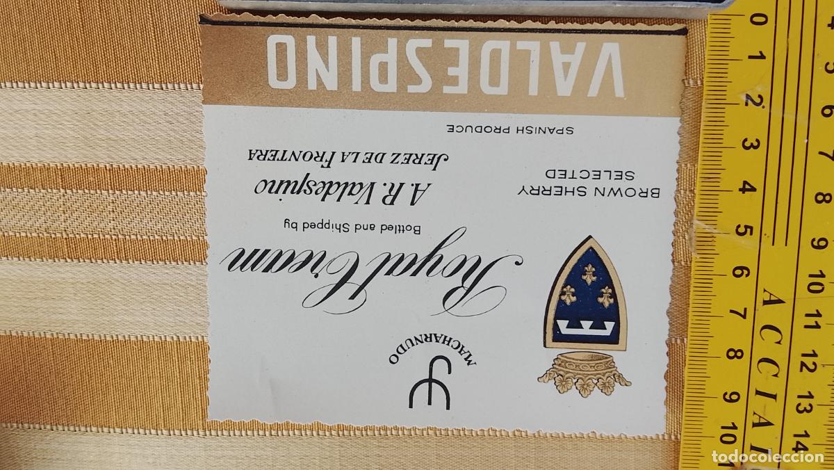 Etiquetas antiguas: HAGA SU OFERTA - ANTIGUA ETIQUETA DE VINO LICOR co&ntilde;ac manzanilla fino SANLUCAR JEREZ CADIZ EL PUERTO
