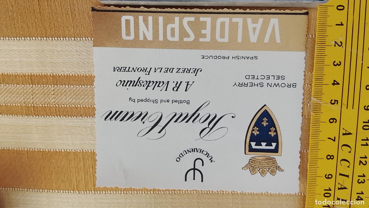 Etiquetas antiguas: HAGA SU OFERTA - ANTIGUA ETIQUETA DE VINO LICOR co&ntilde;ac manzanilla fino SANLUCAR JEREZ CADIZ EL PUERTO