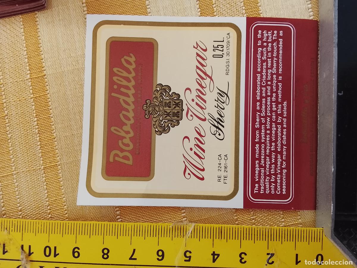 Etiquetas antiguas: HAGA SU OFERTA - ANTIGUA ETIQUETA DE VINO LICOR co&ntilde;ac manzanilla fino SANLUCAR JEREZ CADIZ EL PUERTO