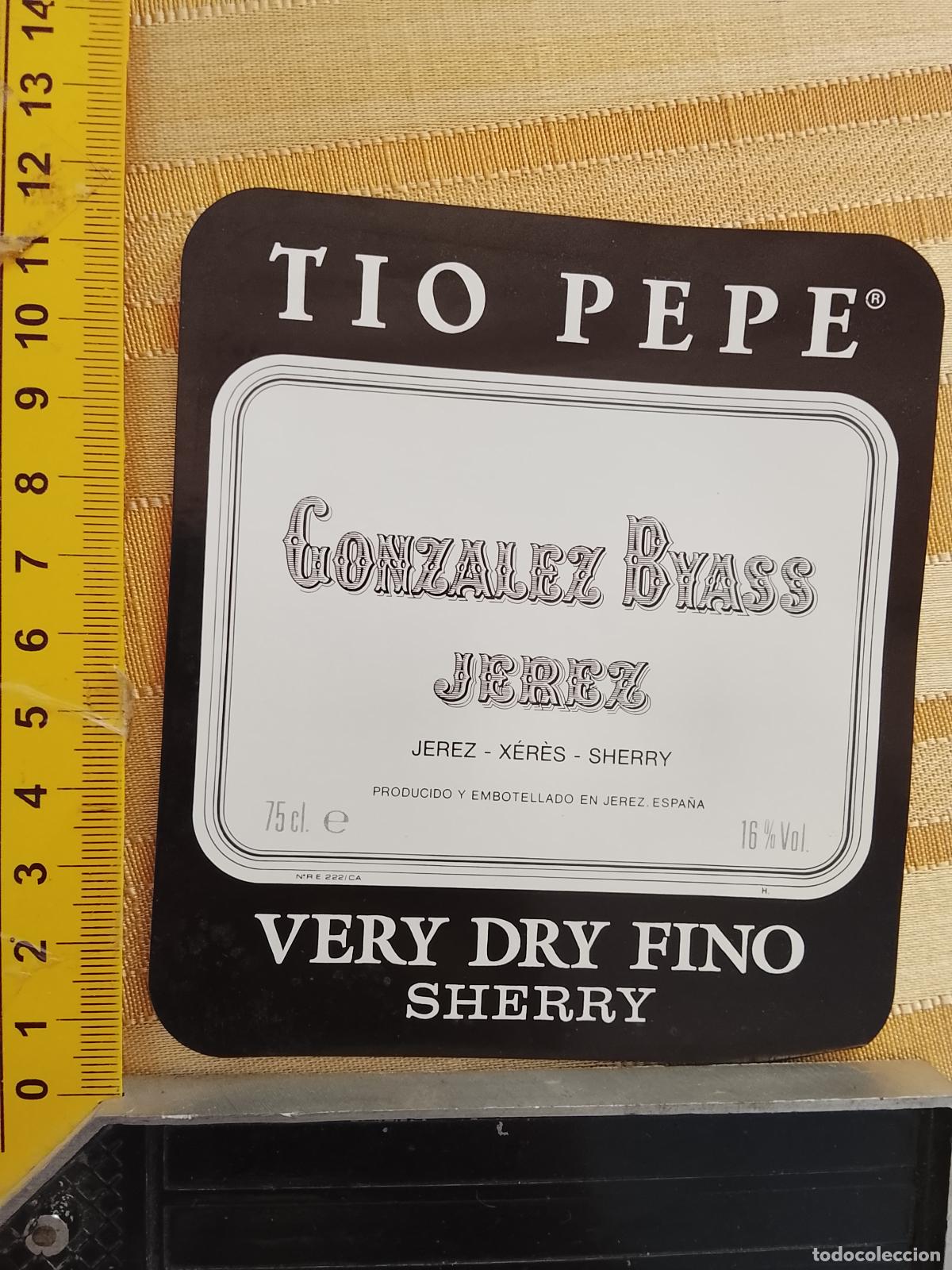 Etiquetas antiguas: HAGA SU OFERTA - ANTIGUA ETIQUETA DE VINO LICOR co&ntilde;ac manzanilla fino SANLUCAR JEREZ CADIZ EL PUERTO