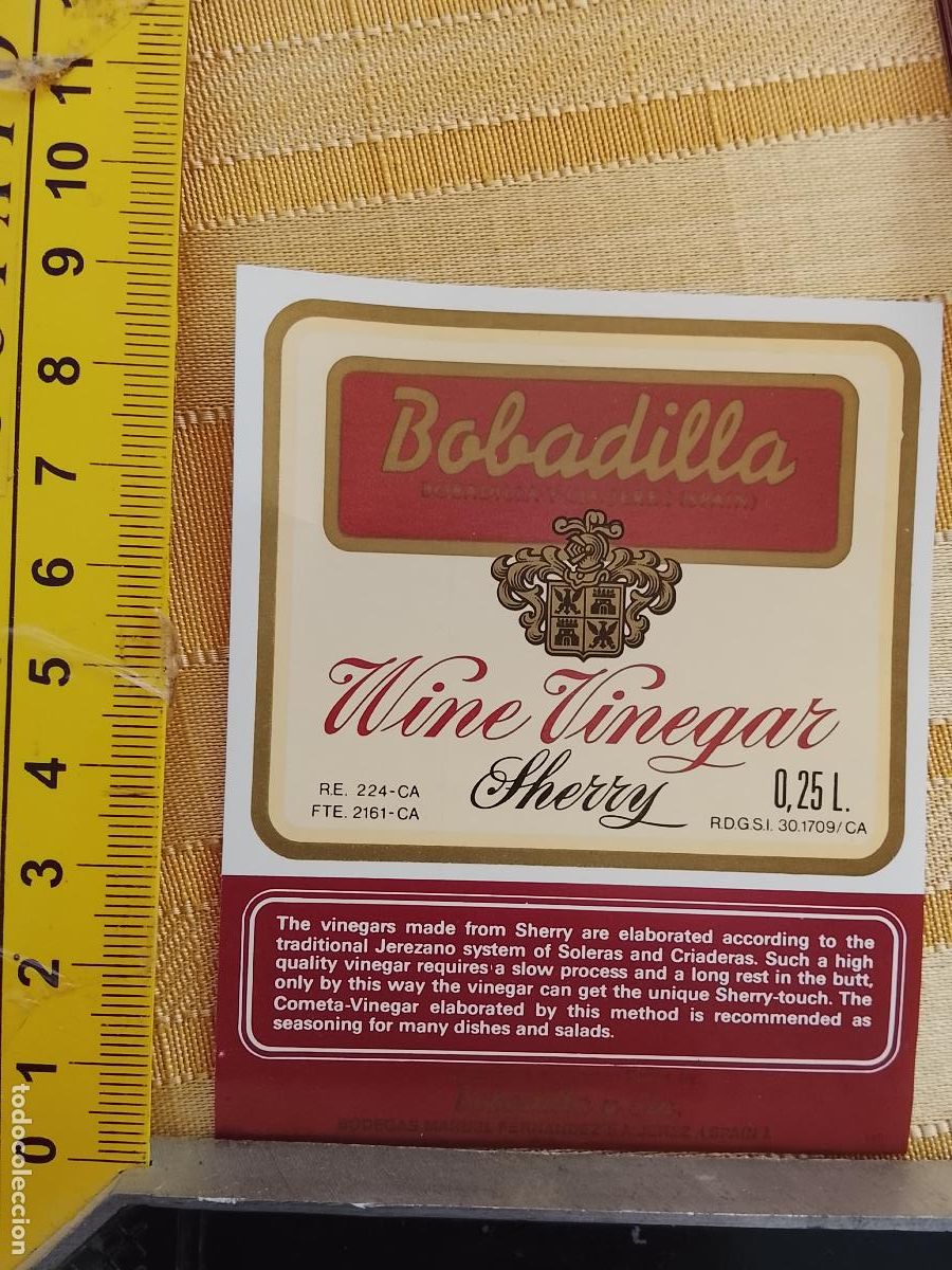 Etiquetas antiguas: HAGA SU OFERTA - ANTIGUA ETIQUETA DE VINO LICOR co&ntilde;ac manzanilla fino SANLUCAR JEREZ CADIZ EL PUERTO