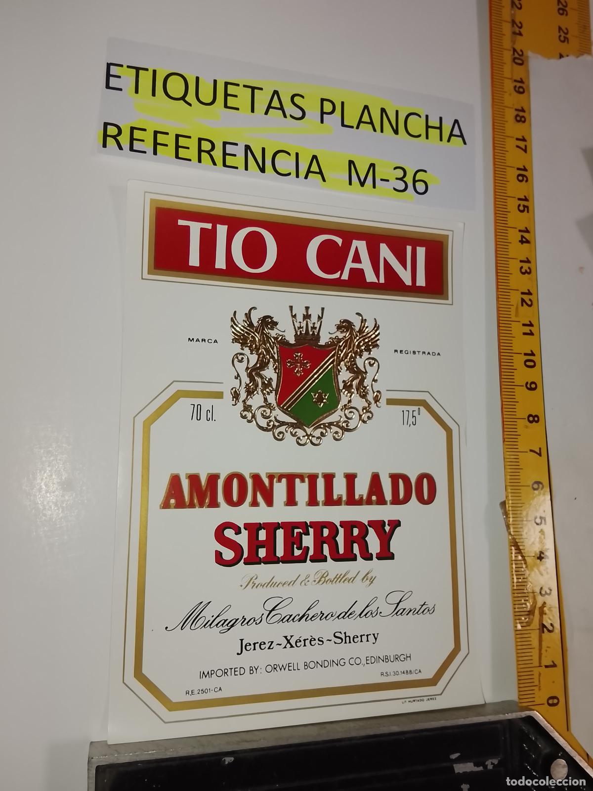 Etiquetas antiguas: HAGA SU OFERTA - ANTIGUA ETIQUETA DE VINO LICOR co&ntilde;ac manzanilla fino SANLUCAR JEREZ CADIZ EL PUERTO