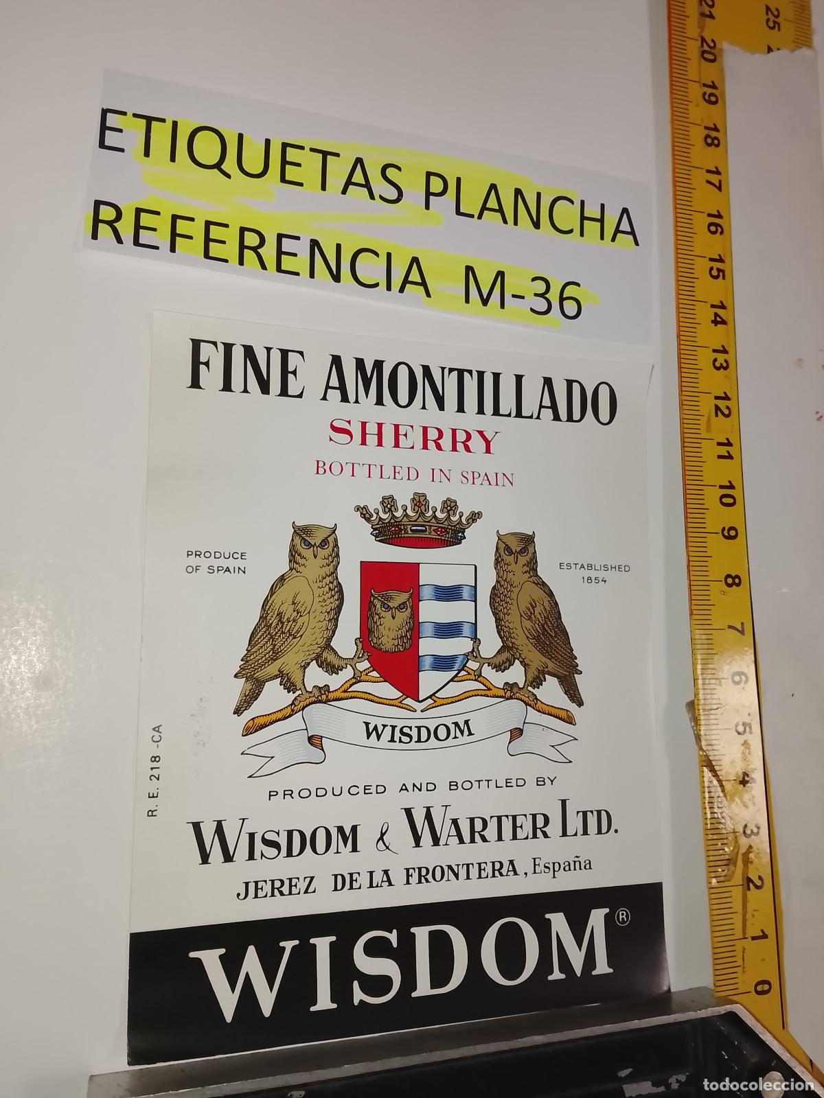 Etiquetas antiguas: HAGA SU OFERTA - ANTIGUA ETIQUETA DE VINO LICOR co&ntilde;ac manzanilla fino SANLUCAR JEREZ CADIZ EL PUERTO
