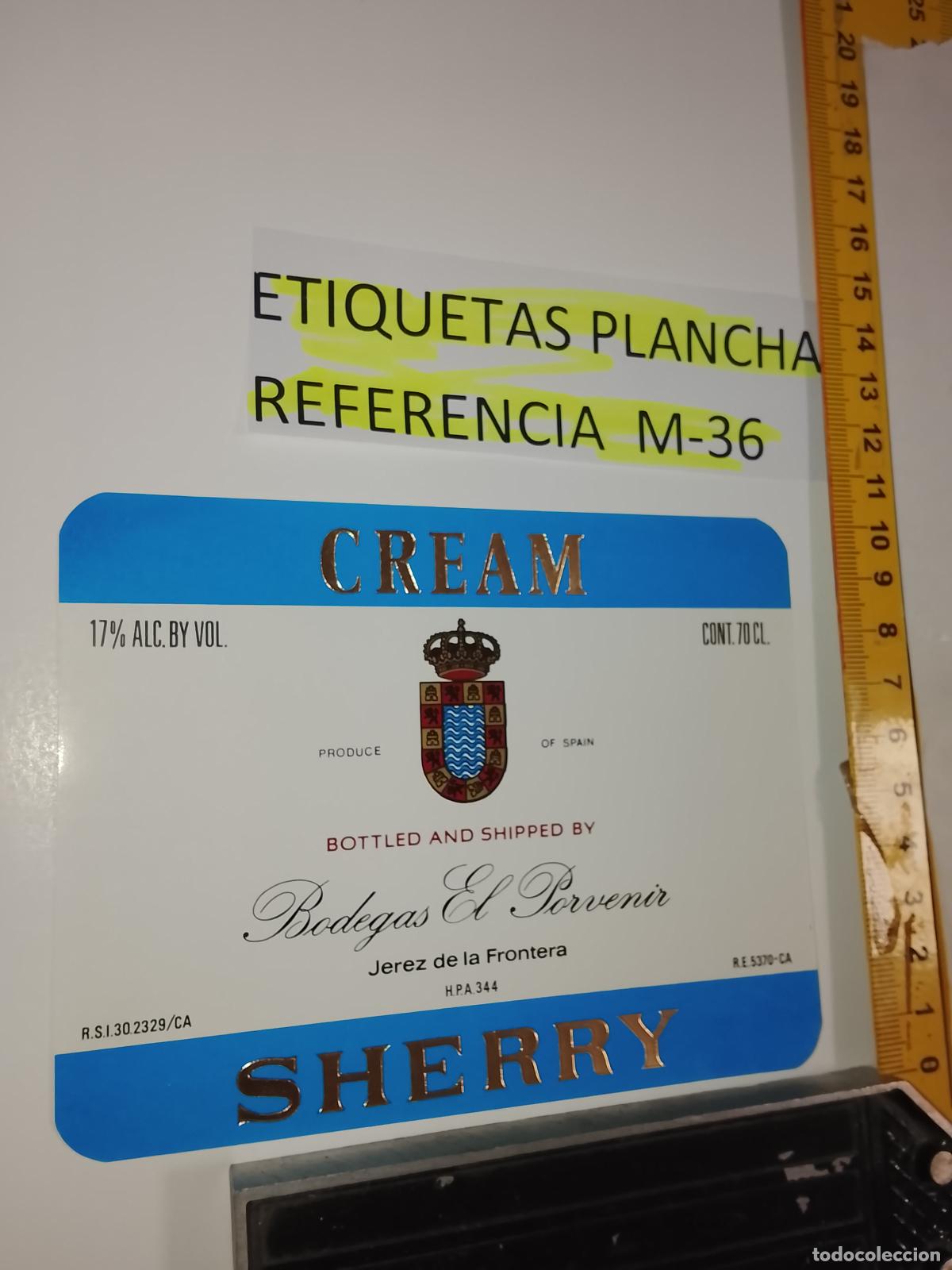 Etiquetas antiguas: HAGA SU OFERTA - ANTIGUA ETIQUETA DE VINO LICOR co&ntilde;ac manzanilla fino SANLUCAR JEREZ CADIZ EL PUERTO