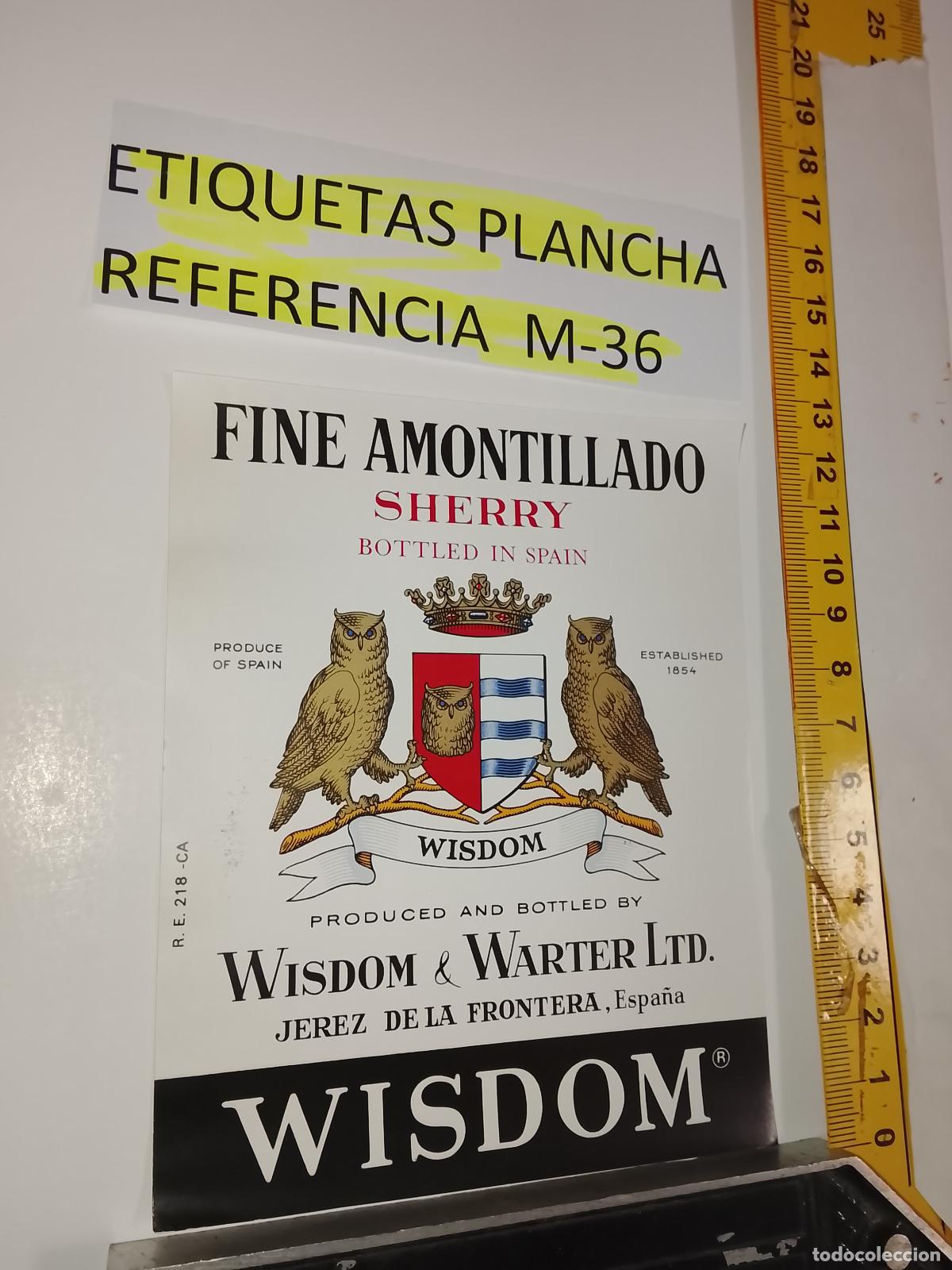Etiquetas antiguas: HAGA SU OFERTA - ANTIGUA ETIQUETA DE VINO LICOR co&ntilde;ac manzanilla fino SANLUCAR JEREZ CADIZ EL PUERTO