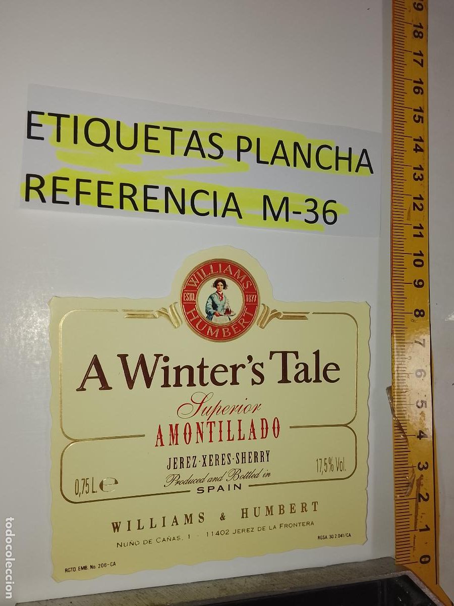Etiquetas antiguas: HAGA SU OFERTA - ANTIGUA ETIQUETA DE VINO LICOR co&ntilde;ac manzanilla fino SANLUCAR JEREZ CADIZ EL PUERTO